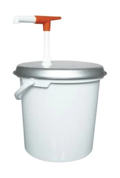 Schneider® Deckel Inklusive Pumpe Weiss/orange Für 10/12 Kg Eimer 280mm