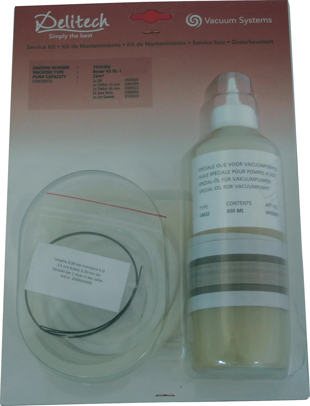 Henkelman Service-Satz Für Vakuummaschine Jumbo 42 XL Und 42 XXL Delitech – Bild 2