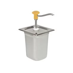 Schneider® Dosierspender GN-Behälter Einfach (gelb) Inhalt 3 Liter - 178x166x323mm