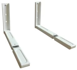 Wandhalterung Weiß Für Mikrowelle Küche Ofen Grill Halterung Regal Ablage Ausziehbar