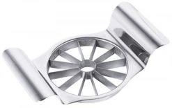 2x Contacto Apfel-/Zwiebelteiler, Edelstahl, Durchmesser Innen: 10 Cm, Höhe: 5 Cm, Länge: 19,5 Cm